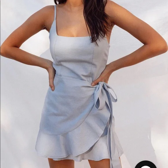 princess polly tie dress Lyricah Tiered Tie Back Maxi Dress